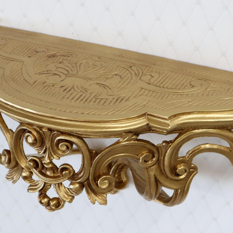 楽天市場】イタリア製 壁掛けコンソール ゴールドデコレーション