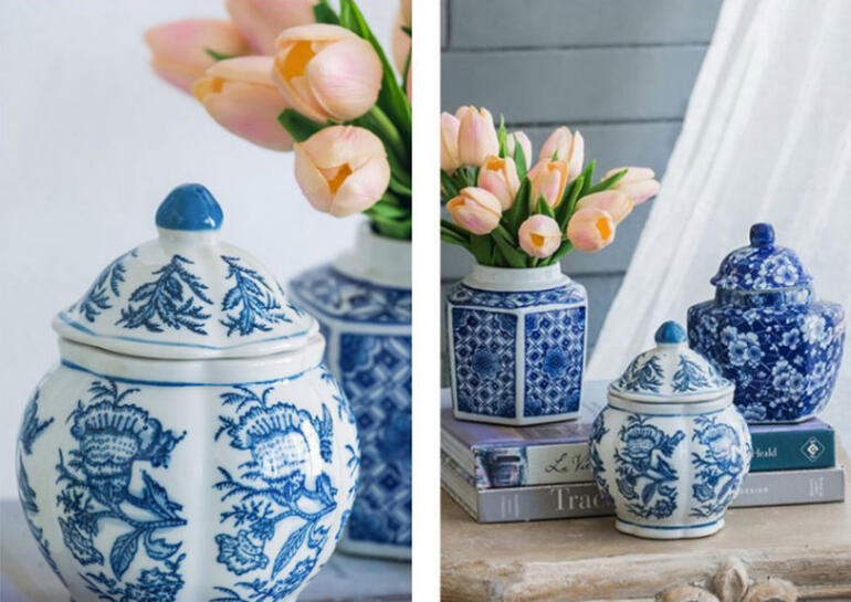 楽天市場】シノワズリ 小瓶 3個セットオリエンタル フラワーベース