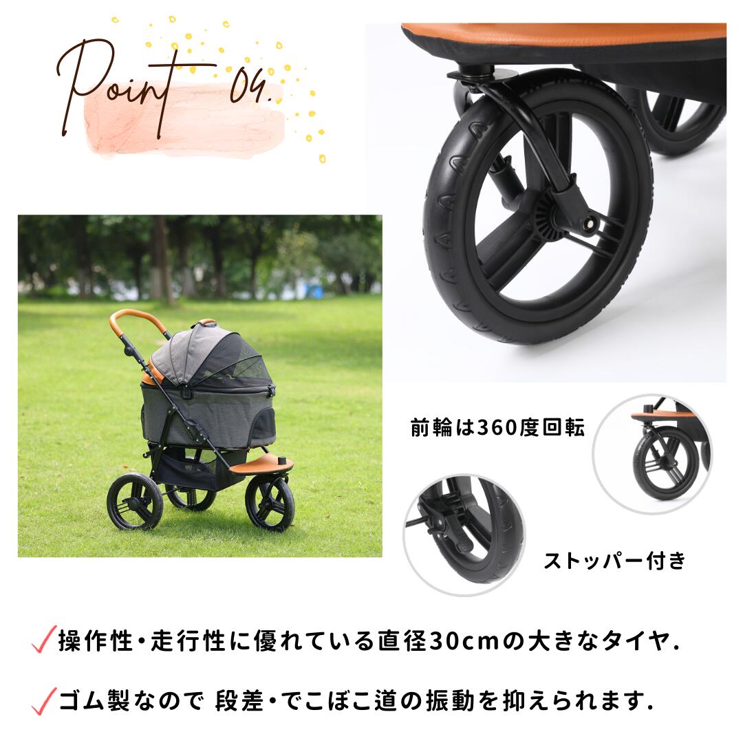 楽天市場】ペットカート 分離式 犬用カート 3輪 大型犬 中型犬 多頭