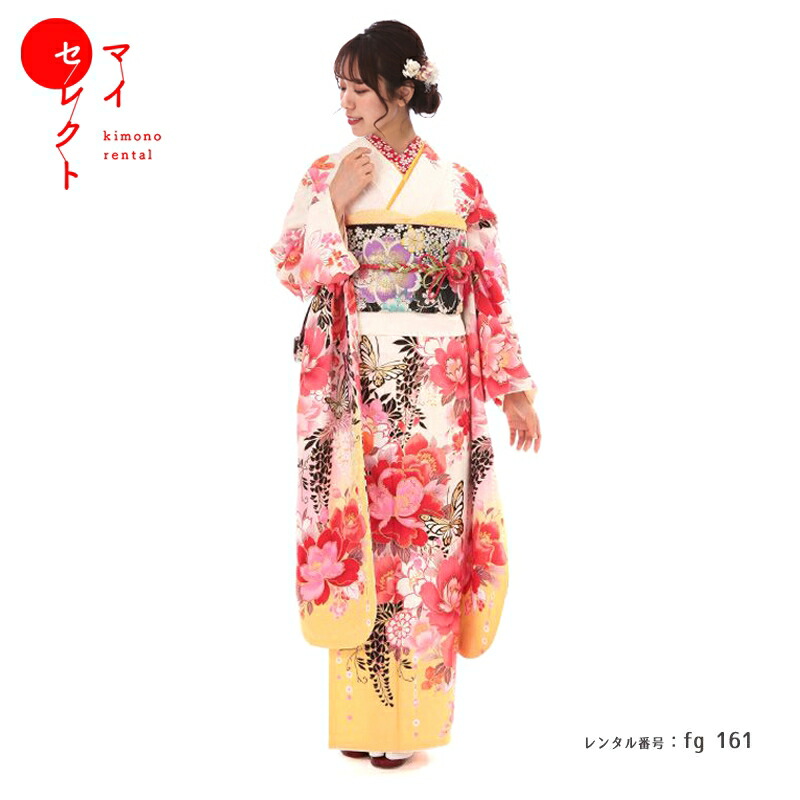 楽天市場】振袖 レンタル 成人式 〔fg_161b / hiromichi nakano 白