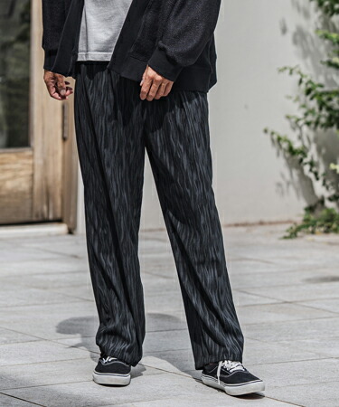 カンビオ】2024年末新作 コーデュロイ テーパードパンツ ブラック M