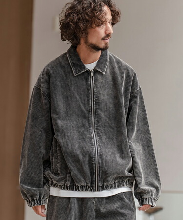 楽天市場】【CAMBIO(カンビオ)】フェード加工コーデュロイZIPブルゾン