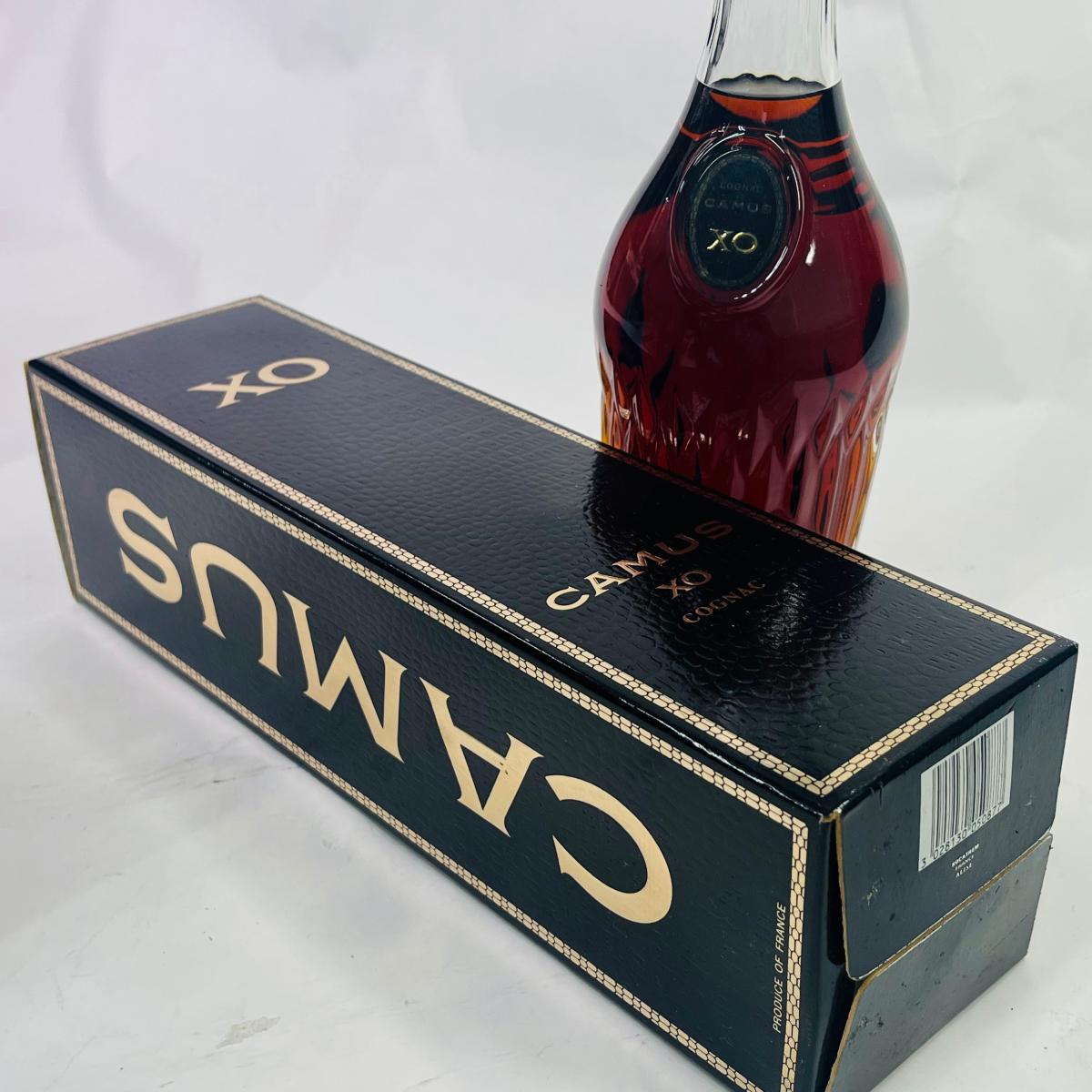 CAMUS〈XO COGNAC 2本 専用箱1付☆ロングネックボトル〉未開栓 1円