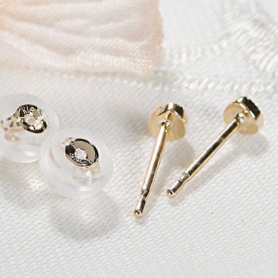 orefice ダイヤスタッズピアス K18 YG K18/Pt「ダイヤスタッズ」ピアス