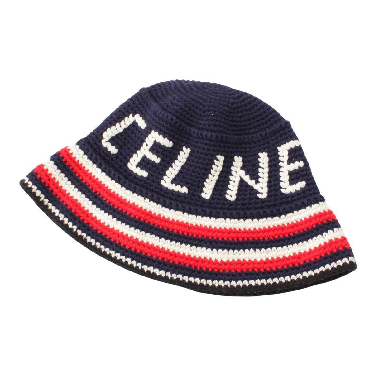 セリーヌ celine ニット帽 バケットハット CELINE ニットバケットハット