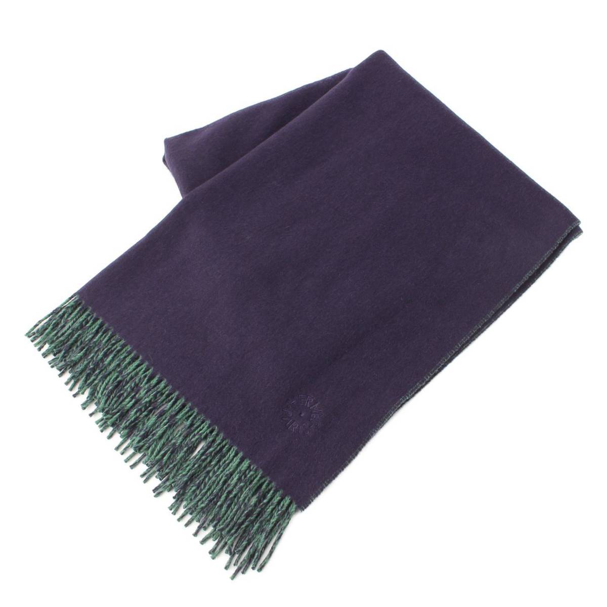 エルメスHERMESミンクのストール マフラー カシミヤリバーシブル HS