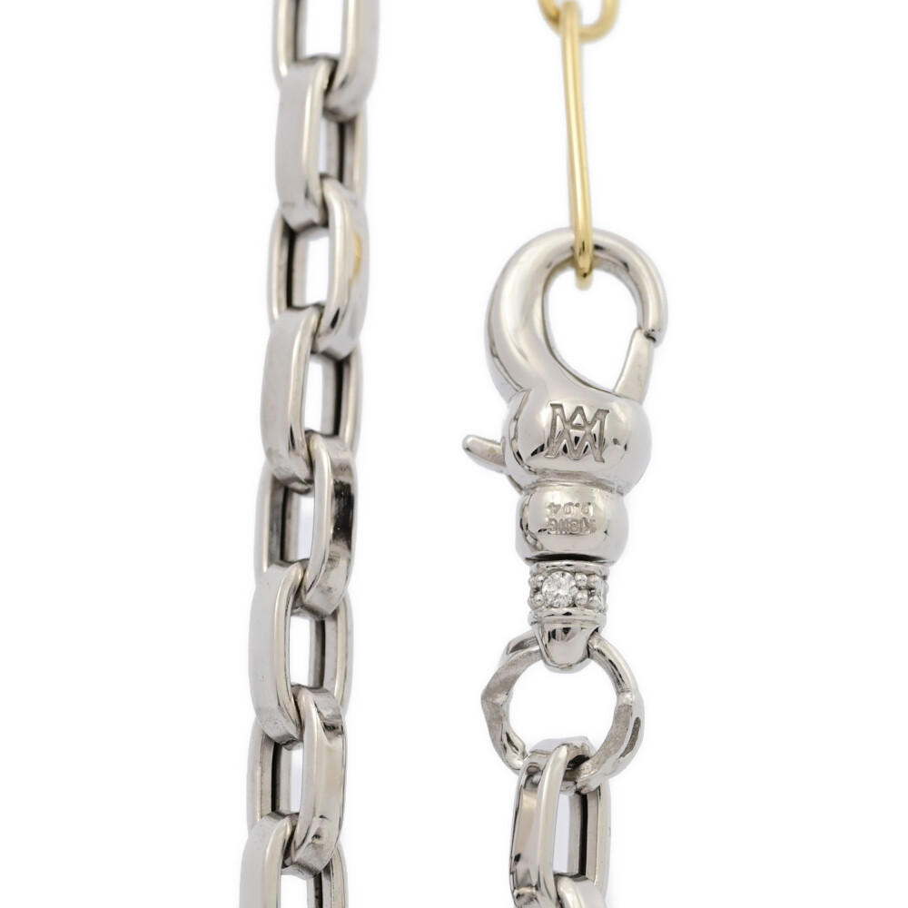 鑑定済] MILAMORE クラシックデュオチェーンK18 ネックレス ダイヤ