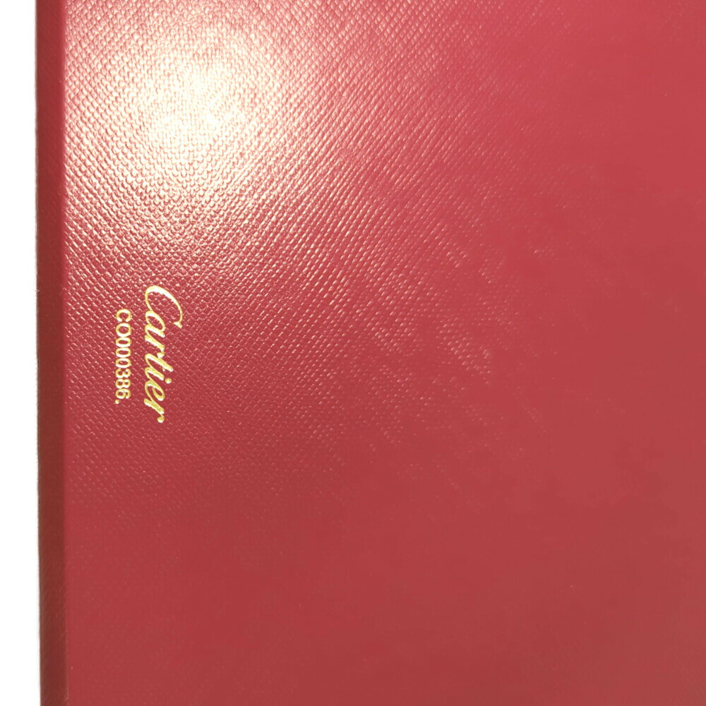 Cartier 赤 レザー 円筒型ケース Cartier 赤 レザー 円筒型ケース