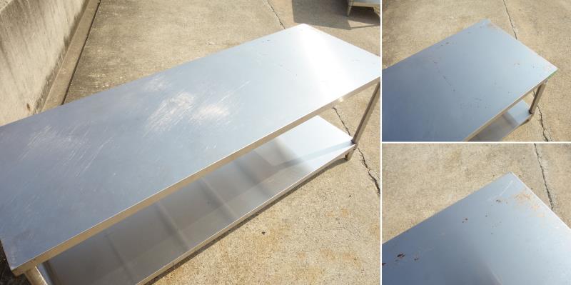 楽天市場】【中古】M▽業務用 厨房 作業台 棚 ステンレス コンロ用