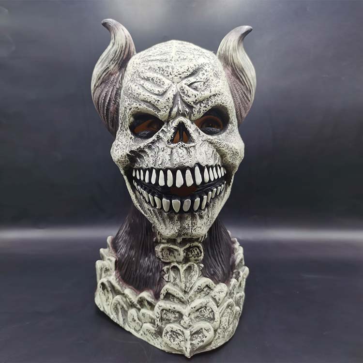 楽天市場】リアル ホラーマスク 舞台 ドクロ お面 小道具 ドクロ