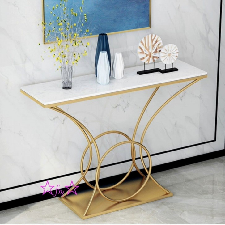 アンティーク 真鍮製 ヴィンテージ 大理石 サイドテーブル 花台