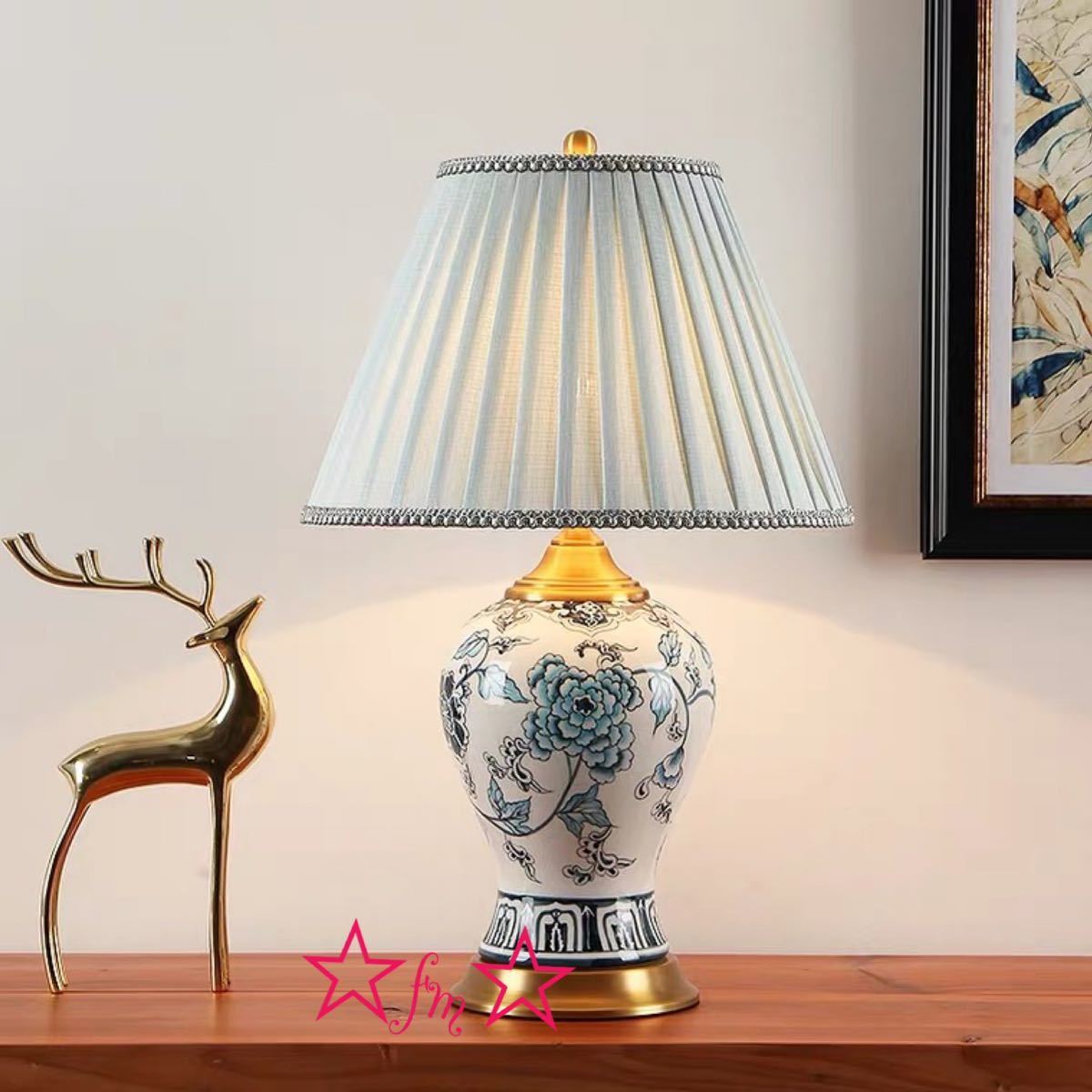 フルーツモチーフ テーブルランプ 陶器製 フルーツモチーフ テーブル