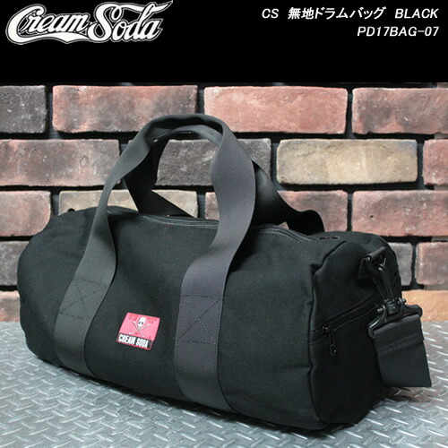 楽天市場】CREAM SODAクリームソーダ◇CS 無地ドラムバッグ BLACK