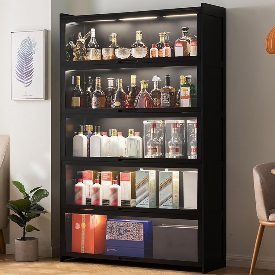 特大ウィスキーラック 飾り棚 ディスプレイラック 男前インテリア 棚