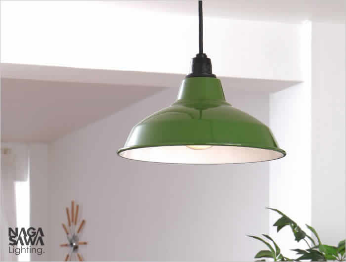 値下長澤ライティング ペンダントライト 1K-W60 グリーン 北欧モダン風