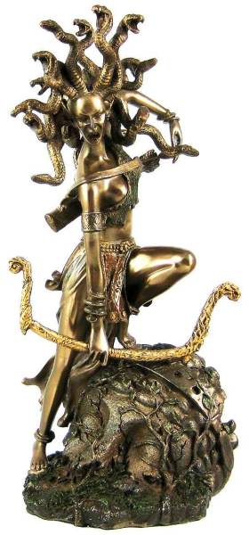 楽天市場】古代ギリシャ神話 メデューサ（メドゥーサ）像 置物