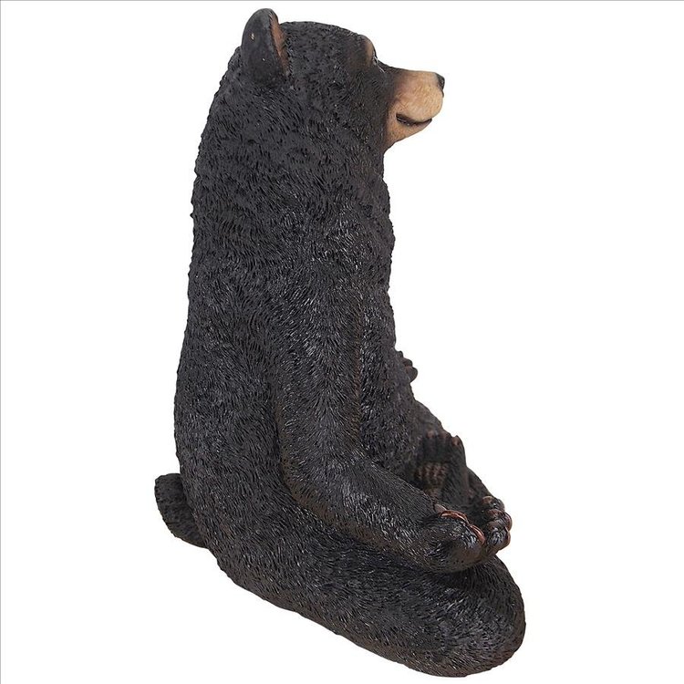 楽天市場】座禅を組む熊 クマさん彫像 ヨガをするハニーベア彫刻 屋外