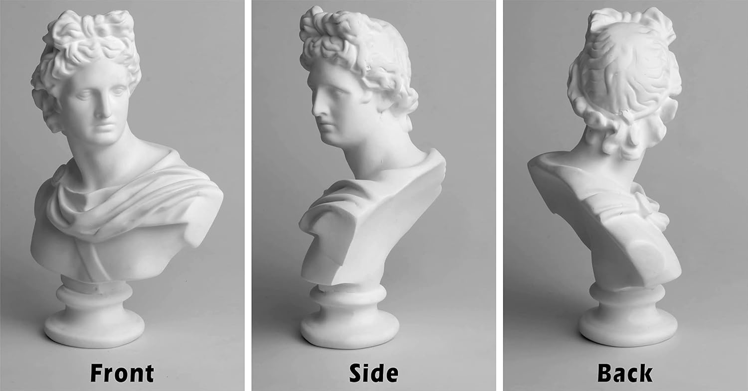 古代ギリシャ神アポロ 高さ47cm（アポロン）胸像ローマ神話太陽の神