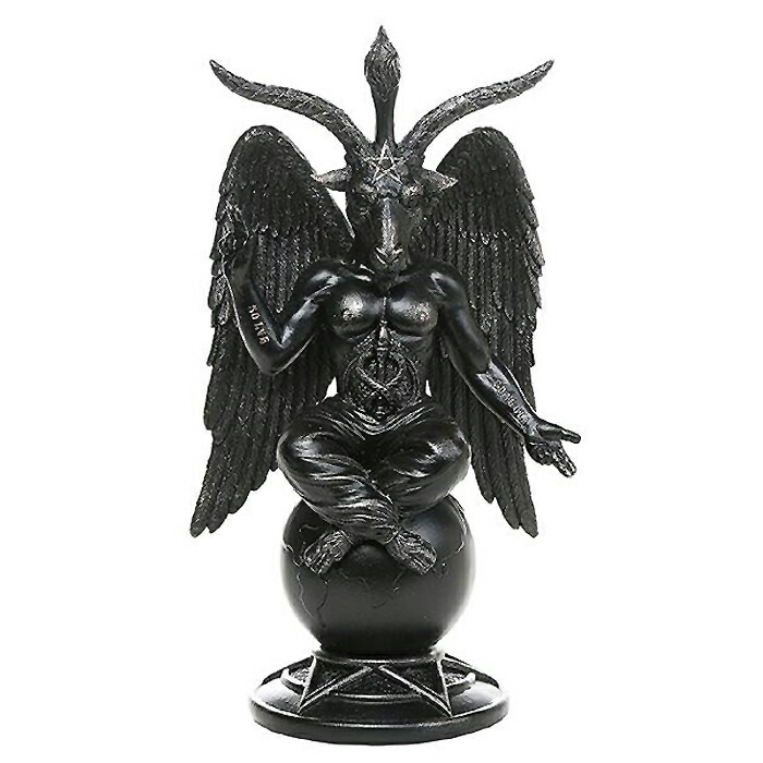 楽天市場】バフォメット像 オカルト悪魔崇拝 黙示録 彫像 サバトの牡