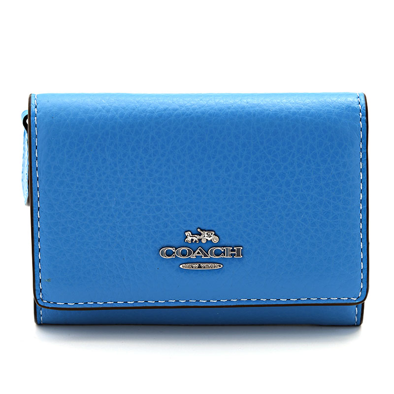 楽天市場】コーチ 三 つ折り 財布（カラーブルー）（財布・ケース