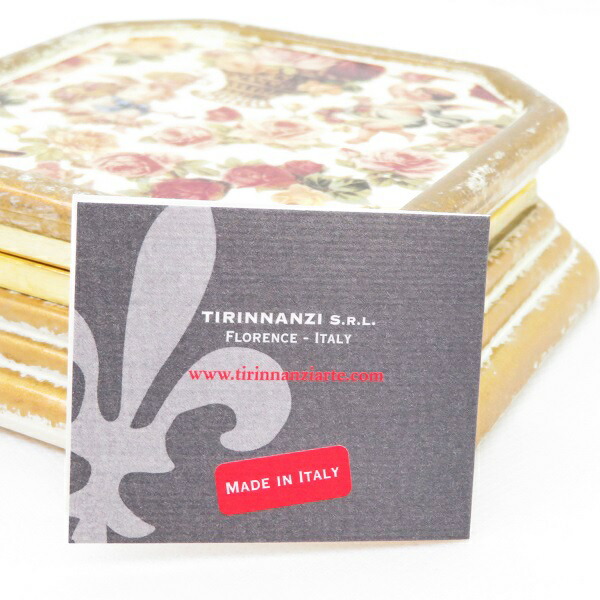 楽天市場】イタリア製 アンティーク調 エンジェルとローズ柄