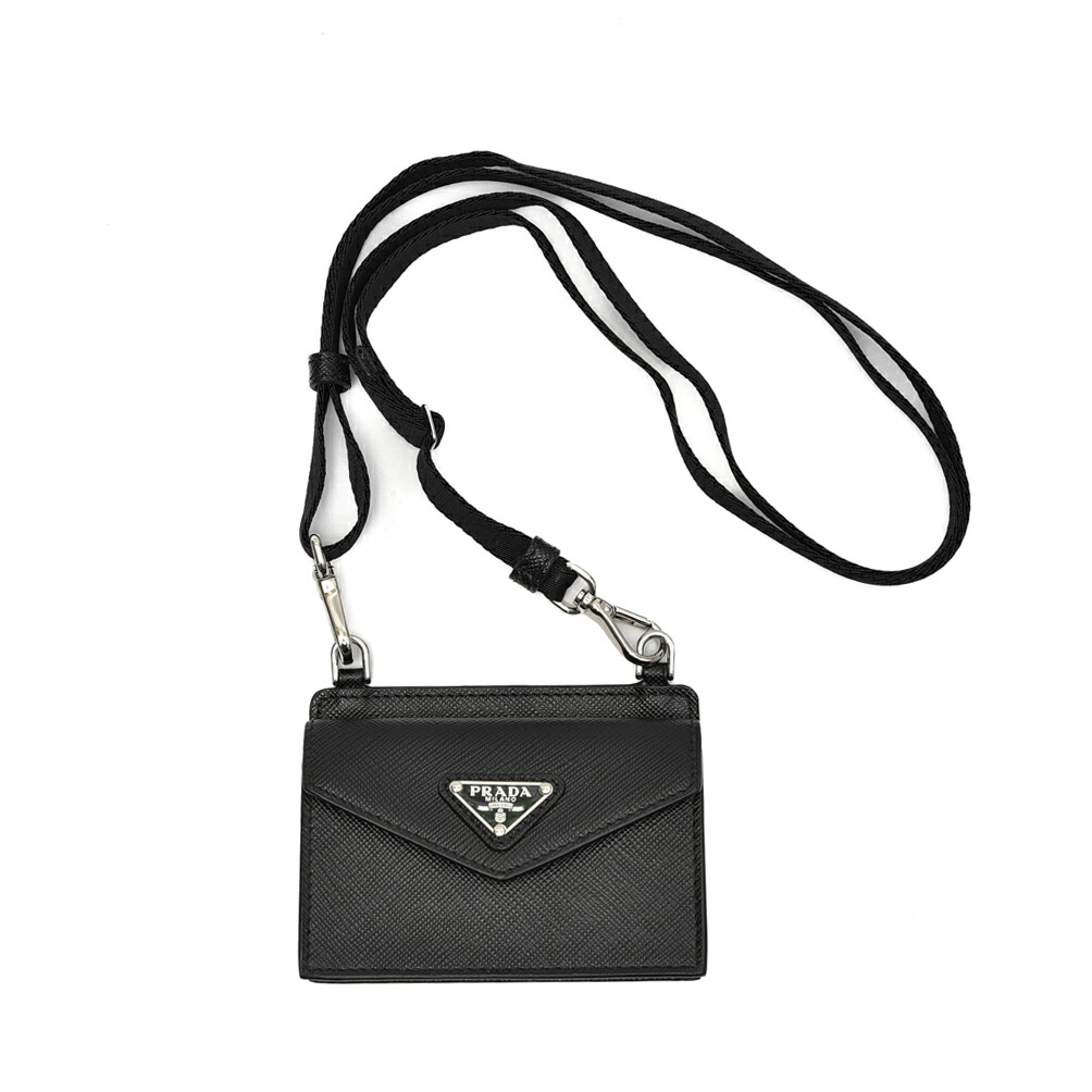 楽天市場】プラダ PRADA サフィアーノレザー カードケース ネック