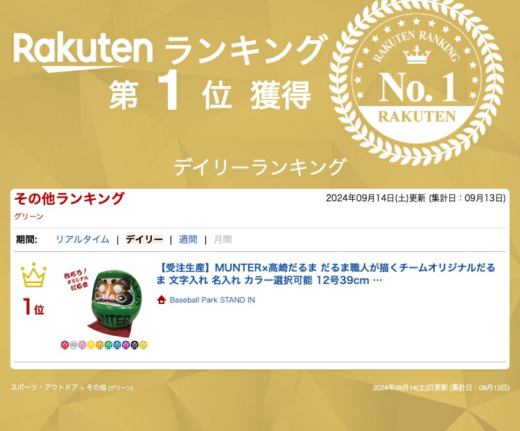 楽天市場】【受注生産】MUNTER×高崎だるま だるま職人が描くチーム