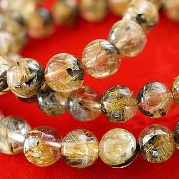 ☆Mr.crow☆【ルチルクォーツ】高品質 天然石 ブレスレット 楽天市場