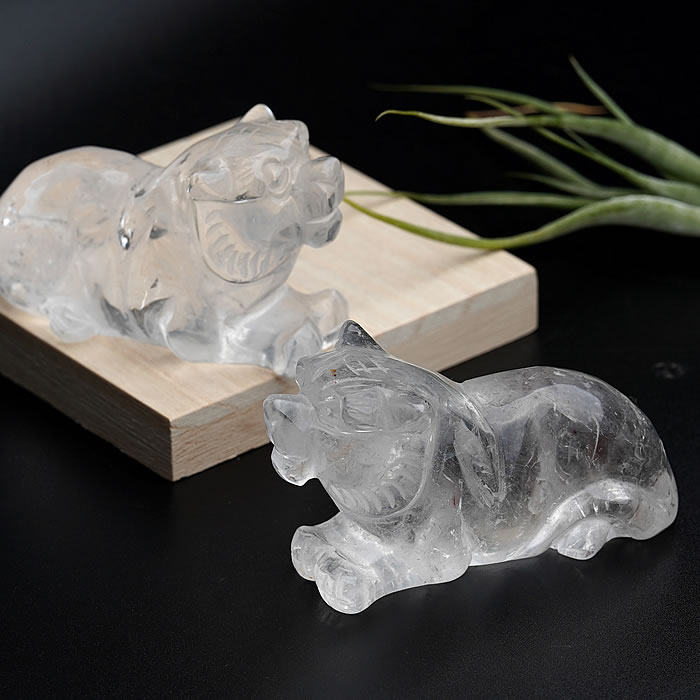 楽天市場】【数量限定】【希少】【風水アイテム】水晶 虎 約70mm 彫刻