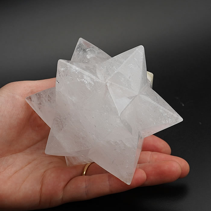 楽天市場】【一点物】【希少】天然水晶 小星型十二面体 マカバスター