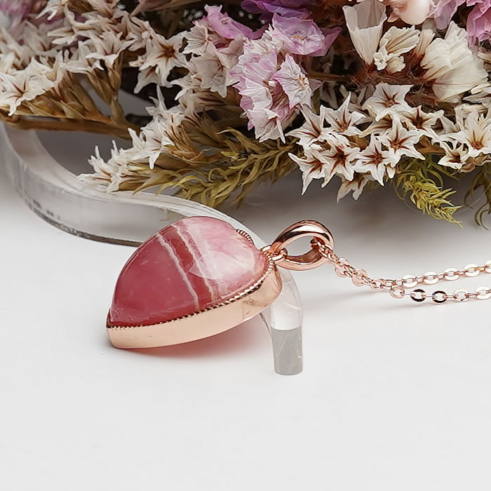 楽天市場】【一点物】【高品質】インカローズ ハート ペンダントトップ