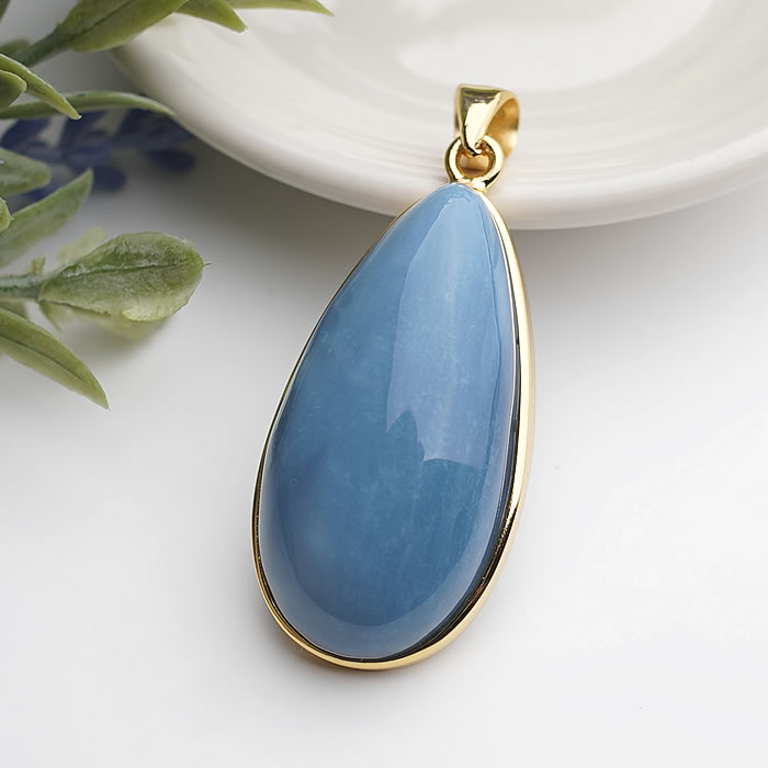 楽天市場】【一点物】ブルーオパールAAA ペンダントトップ シルバー925