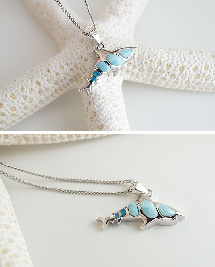 楽天市場】[海を感じるアクセサリー♪] ラリマーAAA＆シンセティック