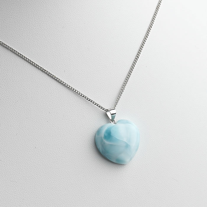 楽天市場】【一点物】【高品質】ラリマーAAA ハート ペンダントトップ