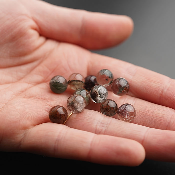 楽天市場】【数量限定】【高品質】ガーデンクォーツ 約9mm 丸玉