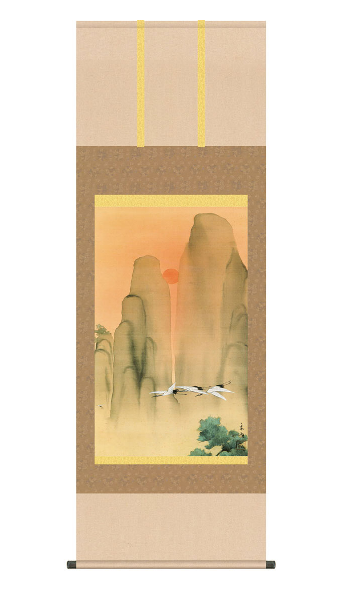 掛軸 速水御舟 朝顔 木箱 工芸 花 掛軸 速水御舟 朝顔 木箱 工芸 花