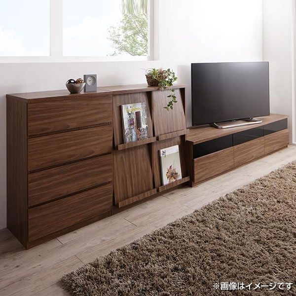 テレビボード収納ケース3つ付