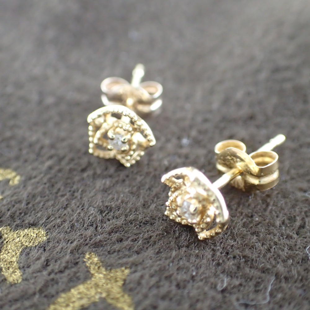 楽天市場】agete アガット agete CLASSIC K18 ダイヤモンド バラ