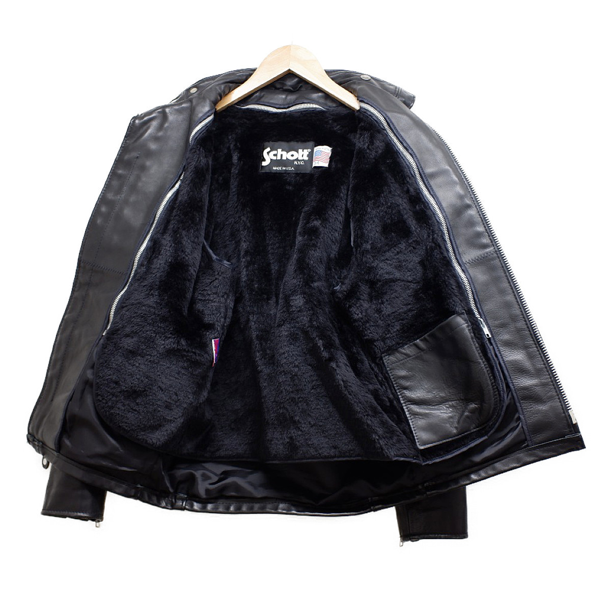 楽天市場】SCHOTT ショット 641 ボアライナー付 レザー シングル