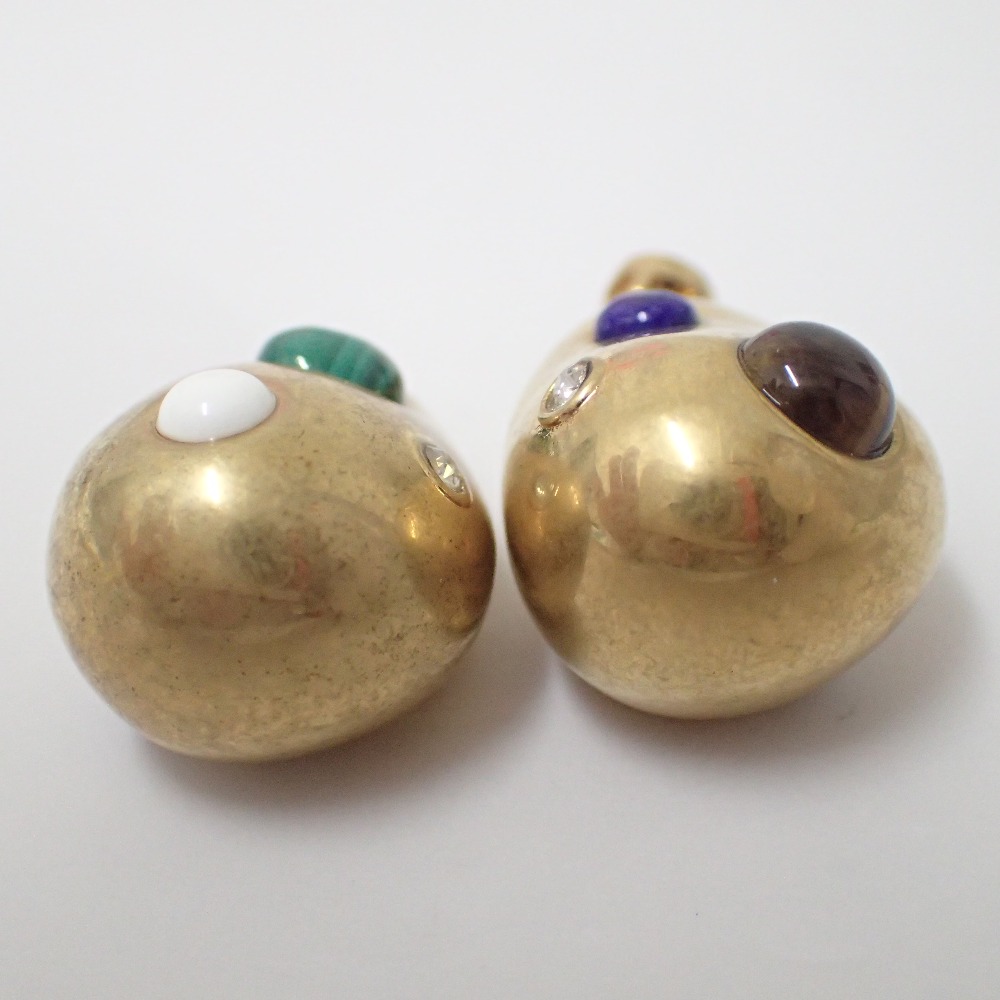 楽天市場】CELINE セリーヌ バロック ドロップ ピアス ゴールド/マルチ