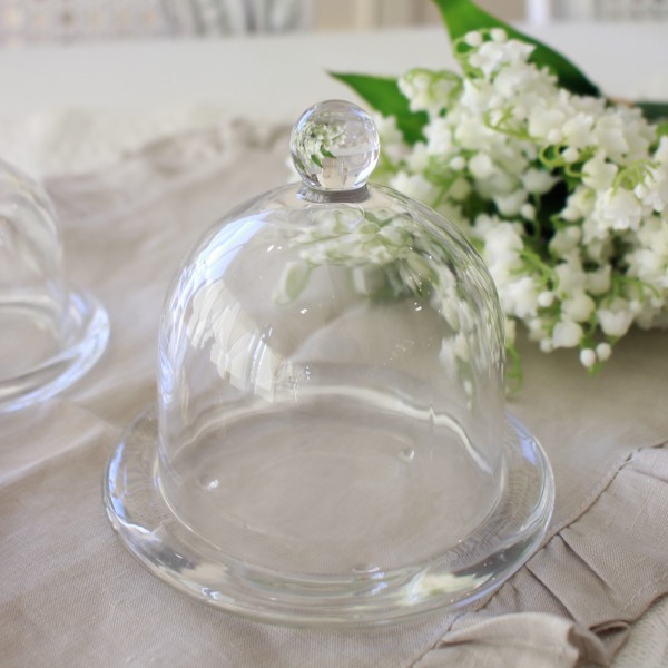 楽天市場】ガラス ドーム＆ソーサー ガラスケース ガラスドーム (1040