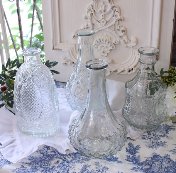 アンティークビミニガラスの花瓶 HenryDean ヘンリーディーン V.Cube