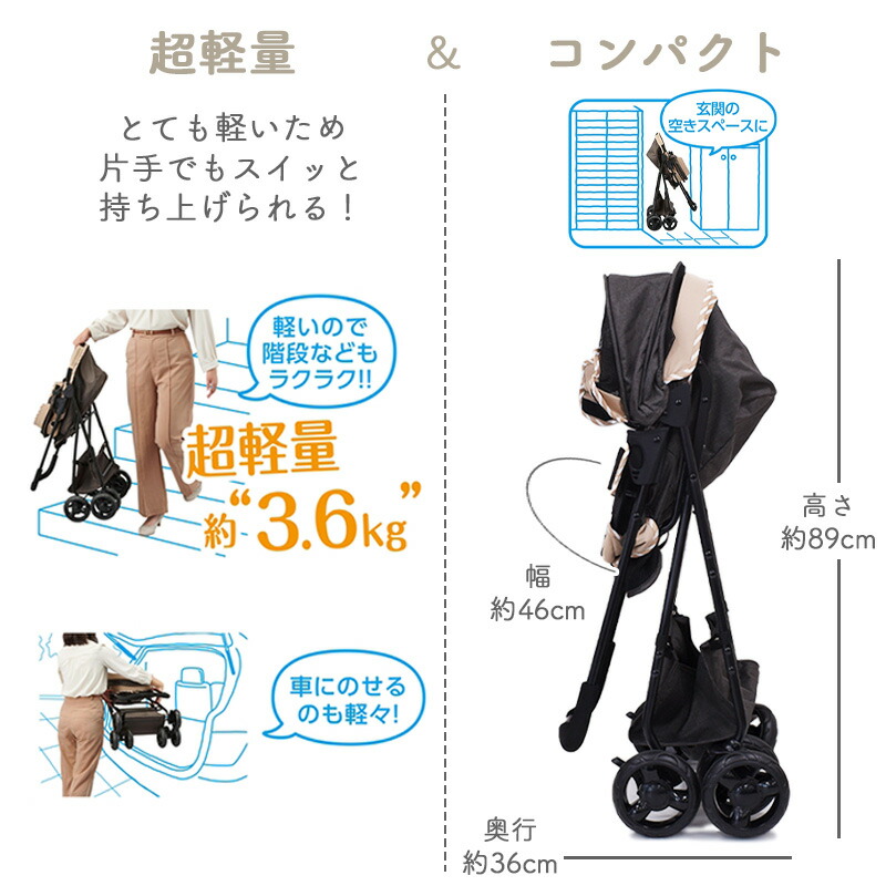 楽天市場】GEX わんわんカート スーパーライト モカブラウン超小型犬