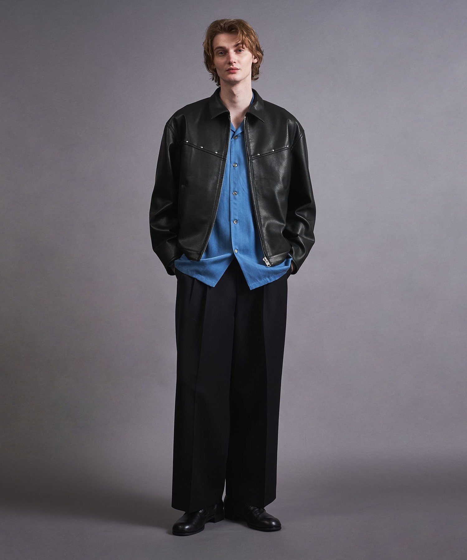 UNITED ARROWS LTD. OUTLET｜レザーライク ジップ ジャケット