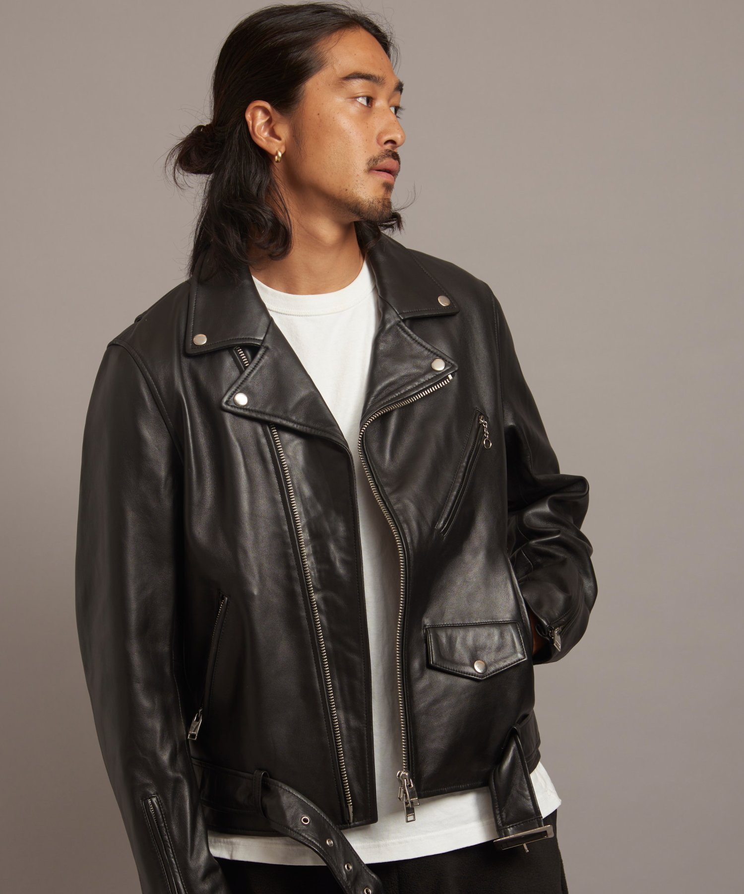 ラムレザーシングルライダース（ライダースジャケット）｜JACKROSE