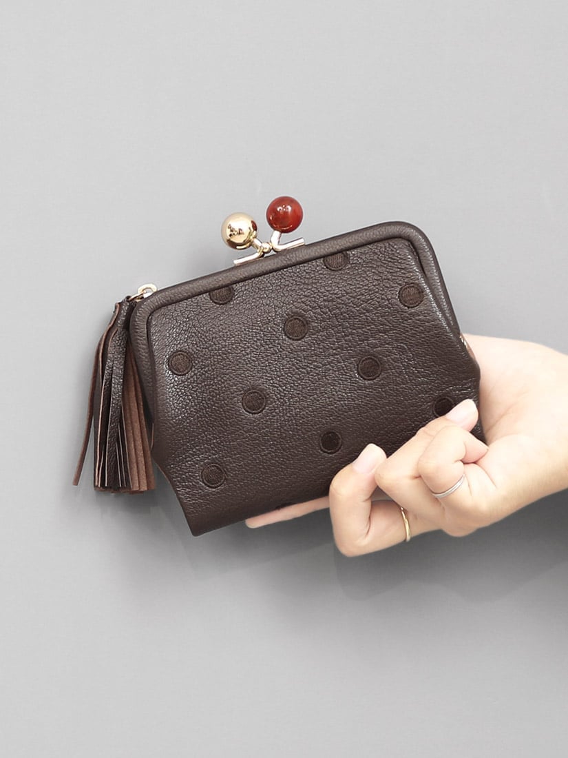 UN BILLION｜ペルケ perche / アクリル玉がま口2つ折り財布 | Rakuten