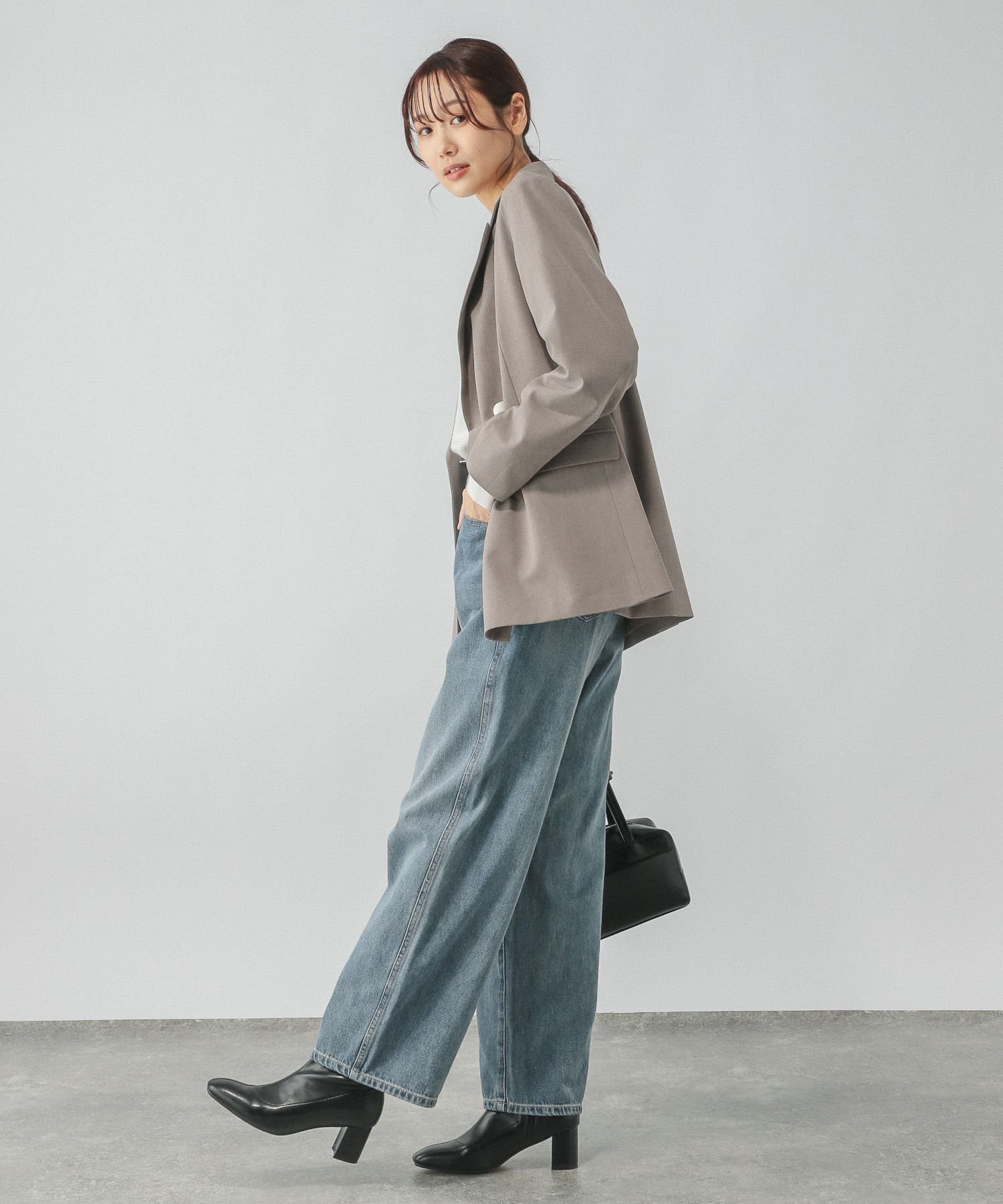 GLOBAL WORK｜ウツクシルエットダブルジャケット/133614 | Rakuten