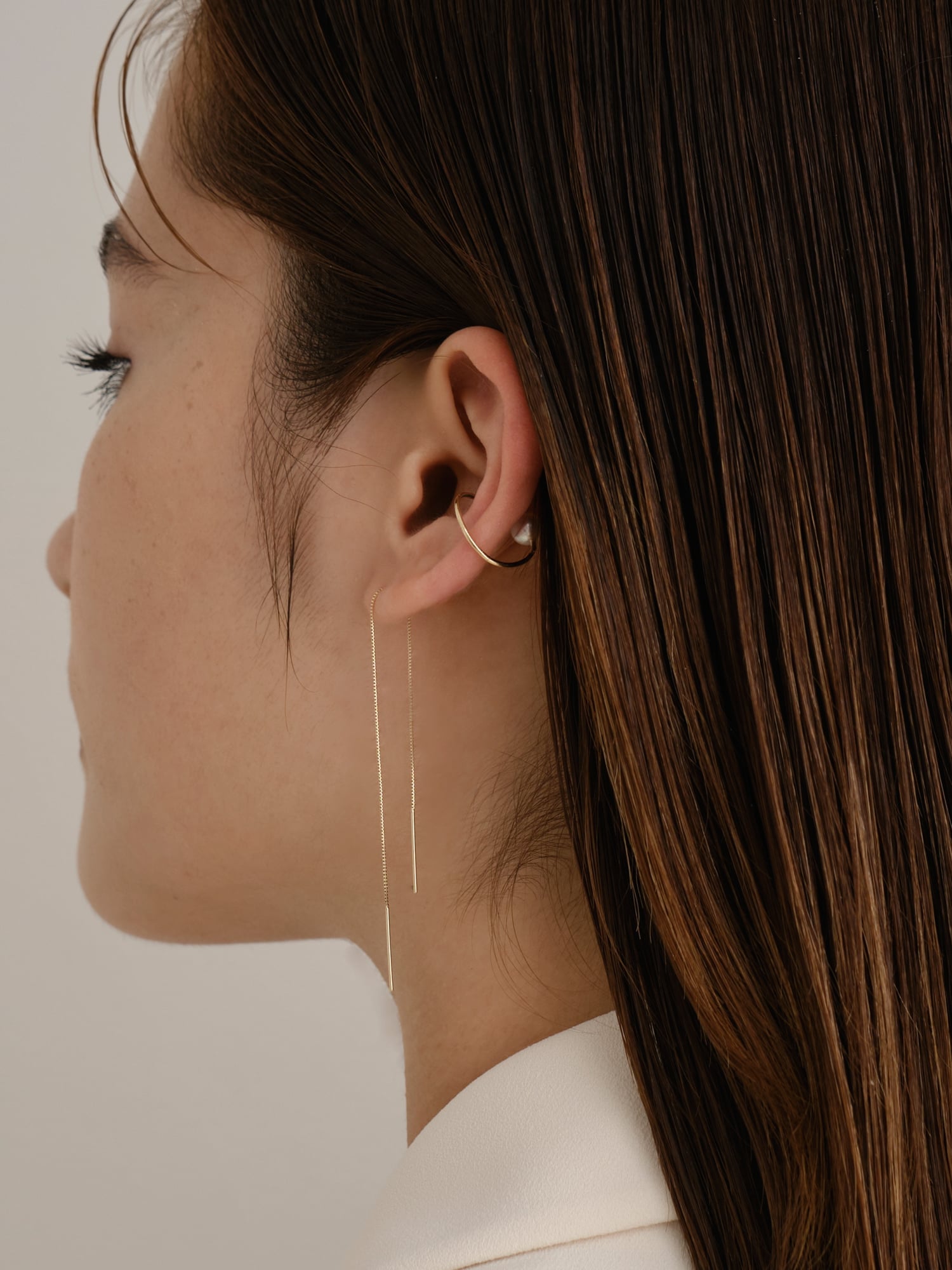 JEWEL ADDICT｜【K10】ロングチェーンアメリカンピアス | Rakuten