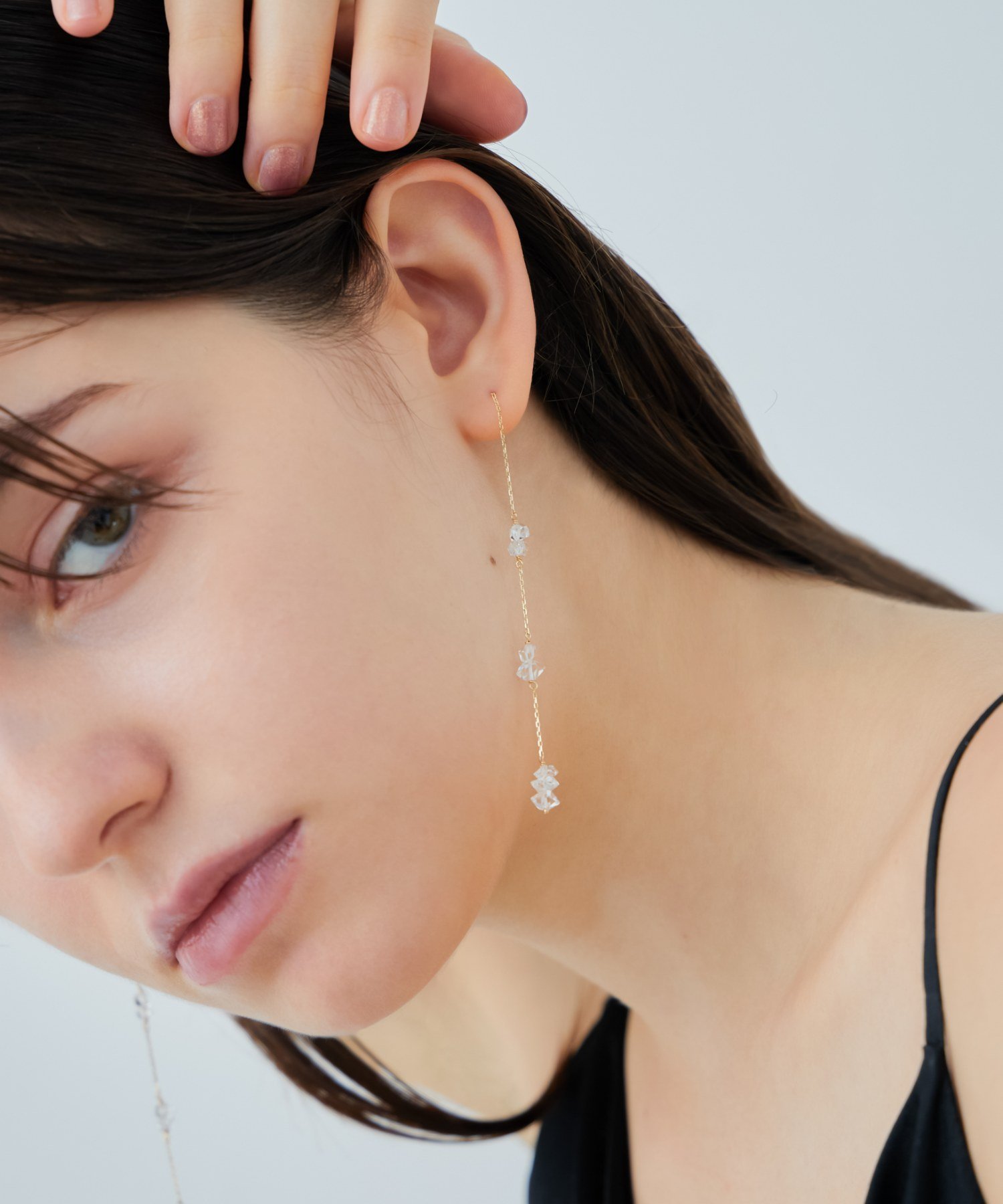 ete｜[シャンデリア] K18YG クォーツ ピアス | Rakuten Fashion(楽天