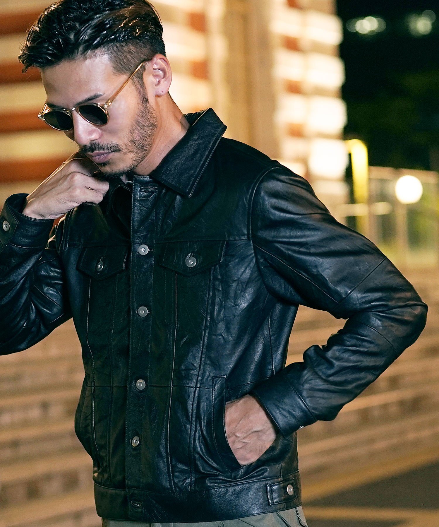 JIGGYS SHOP｜リプロダクトレザー 本革 ライダース ジャケット レザー